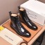 루이비통 LOUIS VUITTON 2021 SS 각인 로고 하이탑 블랙 남성 구두 커스텀