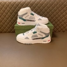 구찌 GUCCI 2021 SS 띠로고 가죽패치 화이트 남성 슈즈 커스텀