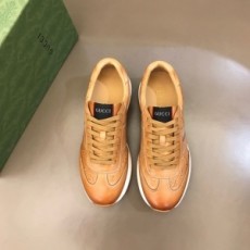 구찌 GUCCI 2021 SS 스티치 로고 카멜 남성 슈즈 커스텀