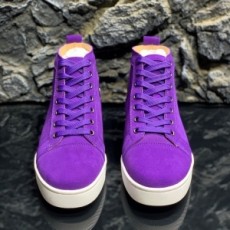그리스찬 루부탱 CHRISTIAN LOUBOUTIN 2021 SS 스웨이드 보라 커플 슈즈 커스텀