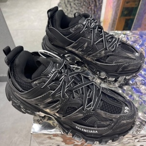 발렌시아가 BALENCIAGA 2021 SS 트랙 올블랙 커플 슈즈 커스텀