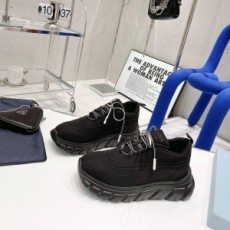 프라다 PRADA 2021 SS 스티치 올블랙 여성 슈즈 커스텀