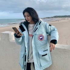 캐나다구스 CANADA GOOSE 2021 SS 코요테퍼 패치로고 민트 커플 패딩 커스텀