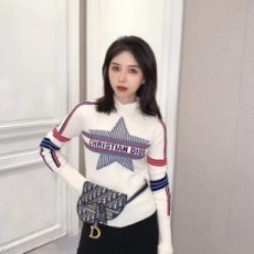 디올 DIOR 2021 SS 캐릭터 로고 여성 긴팔 니트 커스텀