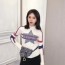 디올 DIOR 2021 SS 캐릭터 로고 여성 긴팔 니트 커스텀