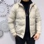 발렌티노 VALENTINO 2021 SS 각인로고 퀄팅 아이보리 남성 패딩 커스텀