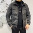 발렌티노 VALENTINO 2021 SS 각인로고 퀄팅 블랙 남성 패딩 커스텀