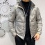 몽클레어 MONCLER 2021 SS 캐릭터 각인 포켓 화이트그레이 남성 패딩 커스텀