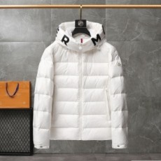 몽클레어 MONCLER 2021 SS 패치로고 퀄팅 지퍼 후드 화이트 남성 패딩 커스텀급