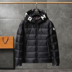 몽클레어 MONCLER 2021 SS 패치로고 퀄팅 지퍼 후드 블랙 남성 패딩 커스텀급