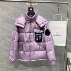몽클레어 MONCLER 2021 SS 블랙로고 퀄팅 유광 핑크보라 남성 패딩 커스텀급