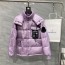 몽클레어 MONCLER 2021 SS 블랙로고 퀄팅 유광 핑크보라 남성 패딩 커스텀급