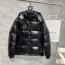 몽클레어 MONCLER 2021 SS 블랙로고 퀄팅 유광 남성 패딩 커스텀급