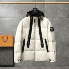 버버리 BURBERRY 2021 SS 패치로고 후드 지퍼 화이트 남성 패딩 커스텀급