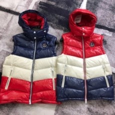 몽클레어 MONCLER 2021 SS 패치로고 후드 투톤 라인 남성 패딩조끼 커스텀급