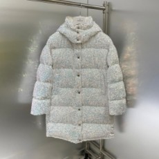 몽클레어 MONCLER 2021 SS 퀄팅 후드 펄 화이트 여성 패딩 커스텀급