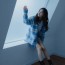 미우미우 MIUMIU 2021 SS 스트라이프 캐릭터 여성 니트 가디건 커스텀급