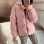 미우미우 MIUMIU 2021 SS 니트 포켓 후드 핑크 여성 패딩 커스텀급
