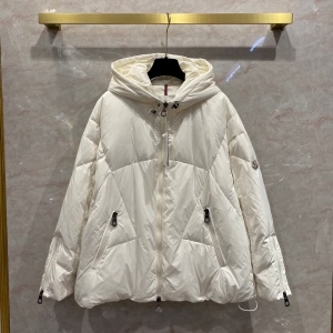 몽클레어 MONCLER 2021 SS 지퍼 포켓 후드 아이보리 여성 반패딩 커스텀급