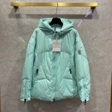 몽클레어 MONCLER 2021 SS 지퍼 포켓 후드 민트 여성 반패딩 커스텀급