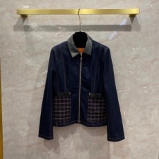 에르메스 HERMES 2021 SS 체크 포켓 데님 여성 반자켓 커스텀급
