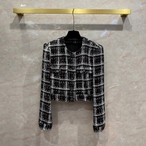 샤넬 CHANEL 2021 SS 체크 단추 여성 자켓 커스텀급