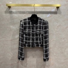 샤넬 CHANEL 2021 SS 체크 단추 여성 자켓 커스텀급