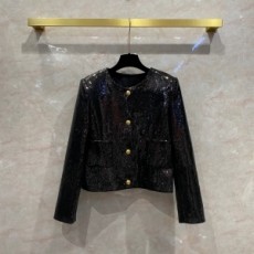 셀린느 CELINE 2021 SS 반짝이 포켓 블랙 여성 자켓 커스텀급