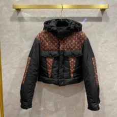 루이비통 LOUIS VUITTON 2021 SS 모노그램 투톤 후드 여성 패딩 커스텀급