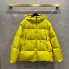 몽클레어 MONCLER 2021 SS 퀄팅 포켓 후드 옐로우 여성 패딩 커스텀급