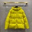 몽클레어 MONCLER 2021 SS 퀄팅 포켓 후드 옐로우 여성 패딩 커스텀급