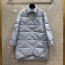 프라다 PRADA 2021 SS 삼각로고 퀄팅 카라 민트 여성 롱패딩 커스텀급