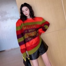 구찌 GUCCI 2021 SS 스트라이프 캐릭터 여성 니트 상의 커스텀급