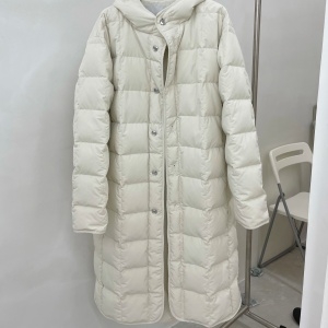 질센더 JIL SANDER 2021 SS 퀄팅 후드 핑크 여성 롱패딩 커스텀급