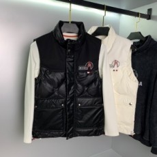 몽클레어 MONCLER 2021 SS 투톤 패치로고 퀄팅 포켓 남성 패딩조끼 커스텀급