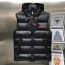 프라다 PRADA 2021 SS 띠로고 퀄팅 지퍼포켓 후드 블랙 남성 패딩조끼 커스텀급