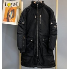 프라다 PRADA 2021 SS 삼각로고 포켓 지퍼 남성 롱패딩 미러급