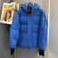 몽클레어 MONCLER 2021 SS 패치로고 포켓 후드 블루 남성 패딩 커스텀급