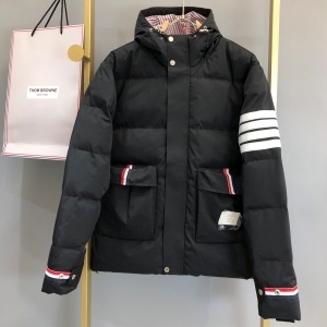 톰브라운 THOM BROWNE 2021 SS 스트라이프 포켓 후드 블랙 남성 패딩 커스텀급