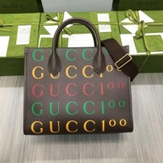구찌 GUCCI 2021 SS 캐릭터 프린트 100 스몰 토트백 680956 커스텀급