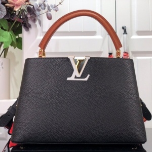 루이비통 LOUIS VUITTON 2021 SS 카퓌신 BB 미듐 블랙 토트백 M48865 커스텀급