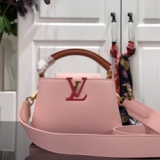 루이비통 LOUIS VUITTON 2021 SS 카퓌신 BB 미니 핑크 토트백 M48865 커스텀급
