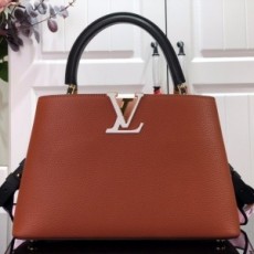 루이비통 LOUIS VUITTON 2021 SS 카퓌신 BB 미듐 딥카멜 토트백 M48865 커스텀급