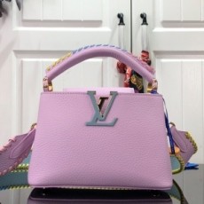 루이비통 LOUIS VUITTON 2021 SS 토리옹 카퓌신 스몰 핑크 BB 토트백 M57671 커스텀급