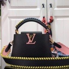 루이비통 LOUIS VUITTON 2021 SS 토리옹 카퓌신 스몰 블랙 BB 토트백 M57671 커스텀급