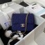 샤넬 CHANEL 2021 SS 큐빅 CC로고 트위드 네이비 미니 플랩백 커스텀급