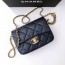 샤넬 CHANEL 2021 SS 마이 퍼펙트 캐비어 네이비 미니 플랩백 AS2855 커스텀급