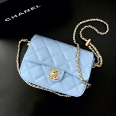 샤넬 CHANEL 2021 SS 마이 퍼펙트 캐비어 민트 미니 플랩백 AS2855 커스텀급
