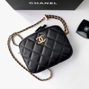 샤넬 CHANEL 2021 SS 마이 퍼펙트 캐비어 블랙 카메라백 AS2856 커스텀급