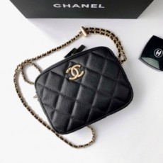 샤넬 CHANEL 2021 SS 마이 퍼펙트 캐비어 블랙 카메라백 AS2856 커스텀급